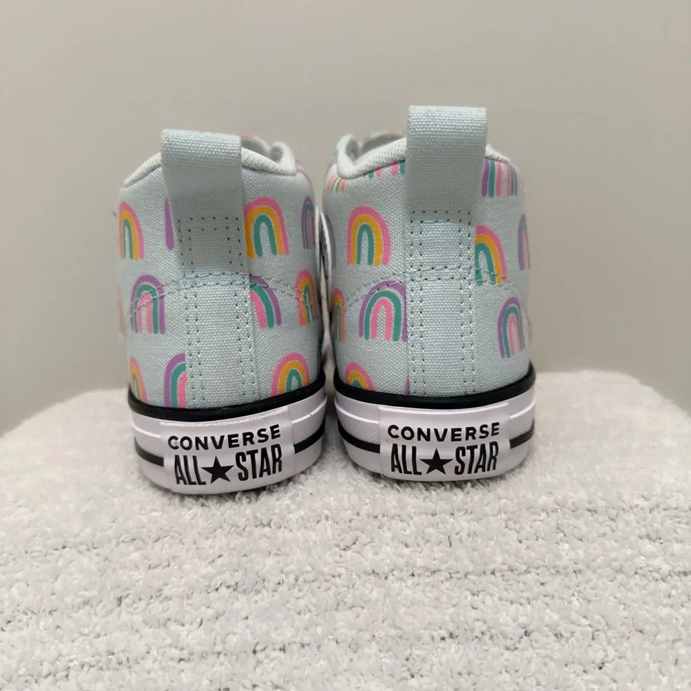 Converse Chuck Taylor All Stars Rainbows Pastel Mid-Top Canvas Sneakers